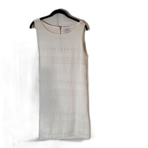 White Eyelit Sleeveless Dress